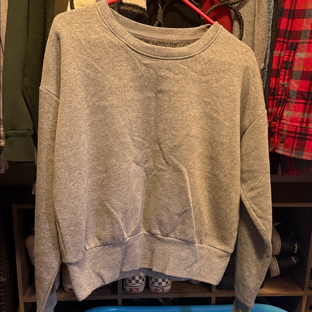 Xersion Gray Crew Neck Sweater